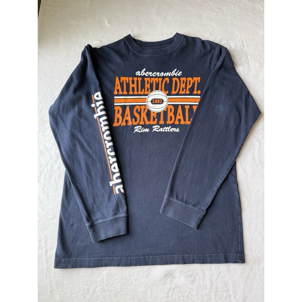 Abercrombie & Fitch 100% Cotton Athletic Dept Bball Men’s XL Long Sleeve Shirt